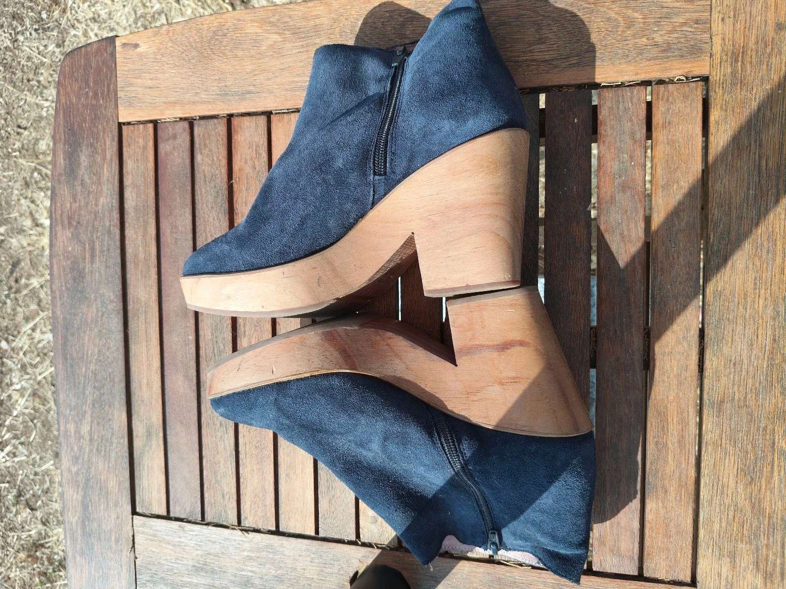 Joan Sagrera-Womens enkellaars suède 39 met binnenzip – photo 3